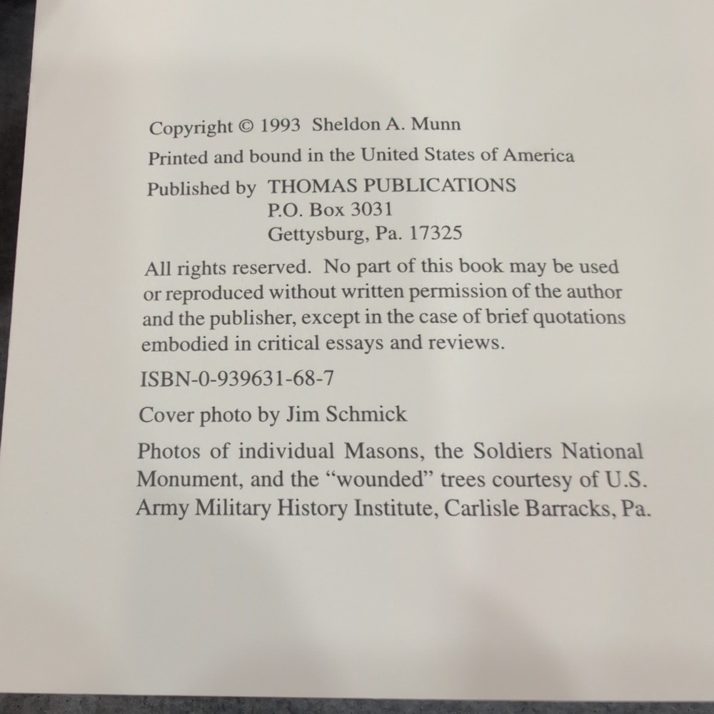 Freemasons at Gettysburg‎ by Sheldon A Munn Book Civil War Masonic Brotherhood - Picture 4 of 5